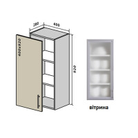 Мода В43 вітрина standart