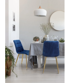 Chic Velvet blue (gold) стілець