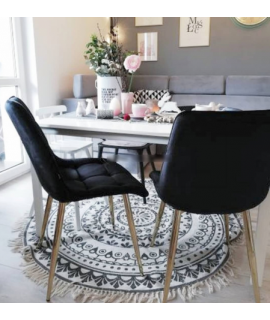 Chic black (gold) стілець