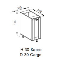 Н 30 карго МДФ Домініка