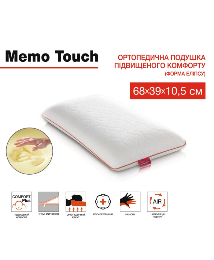 Ортопедична Memo Touch подушка