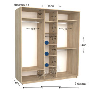 Практик 81 (200х60х240)*