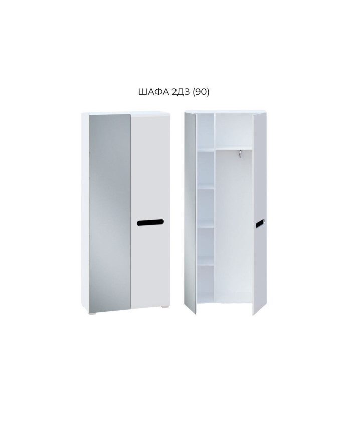 /-10% нове/ Б'янко шафа 2Д (дзерк.)