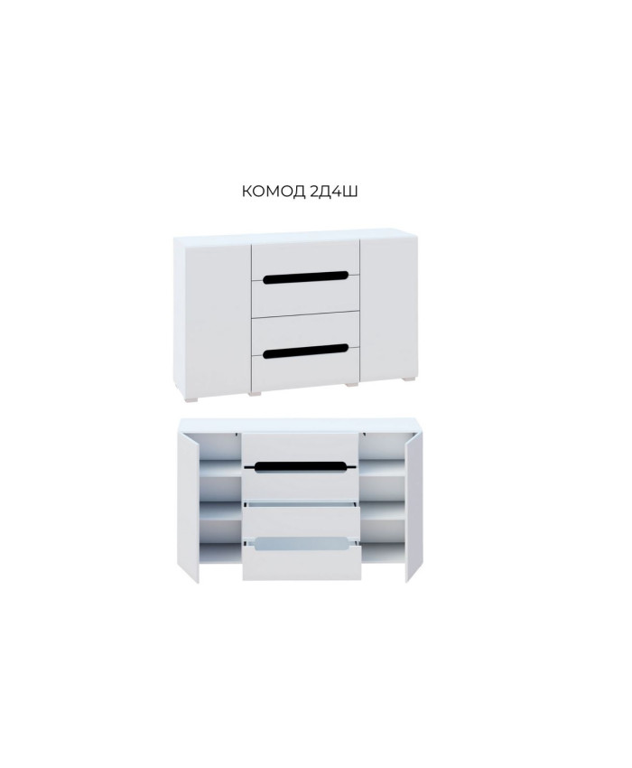 /-10% нове/ Б'янко комод 2Д+4Ш (1,5)
