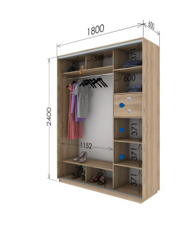 180х60х240 (Гарант) 2 фас.